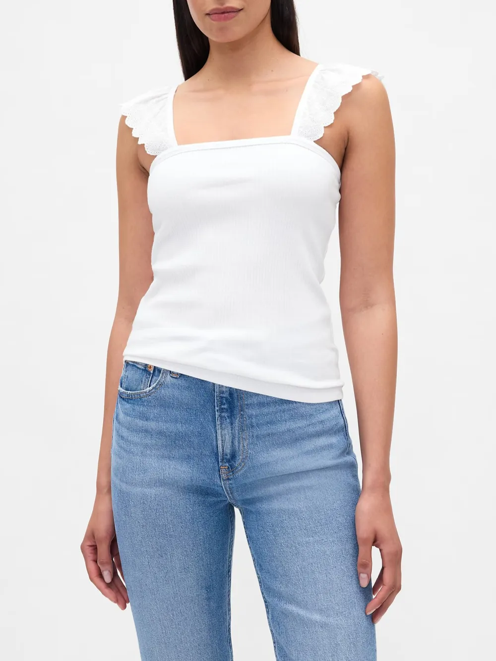 Square Collar Vest