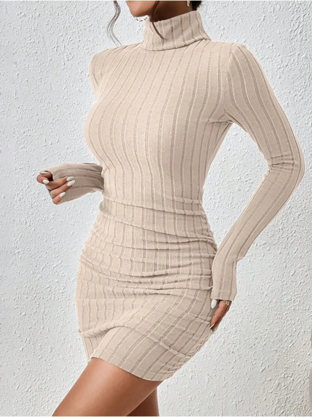 Ribbed Mini Dress