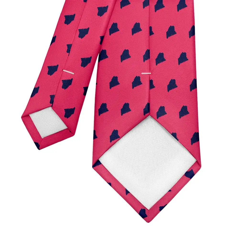 Polished Outline Emblem Theme Necktie