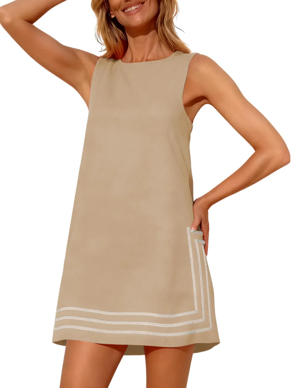 Summer Boho A-Line Mini Dress