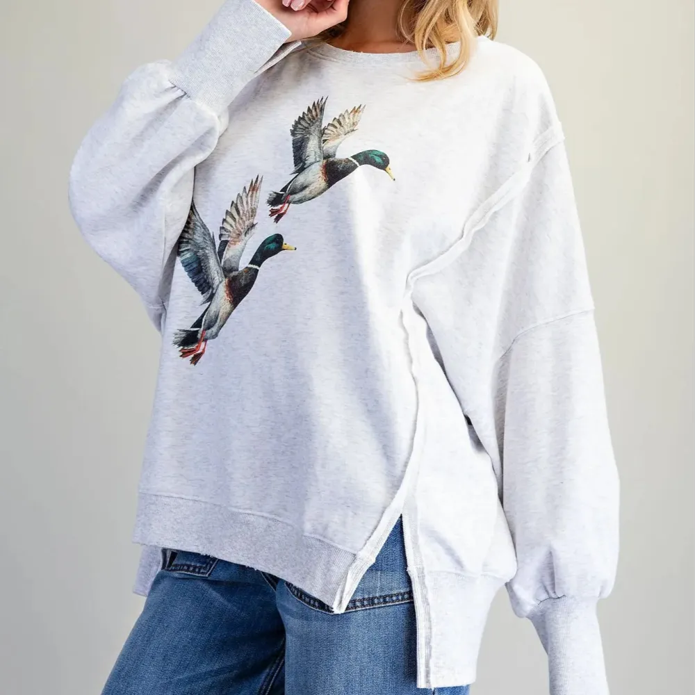 Mallard Print Pullover