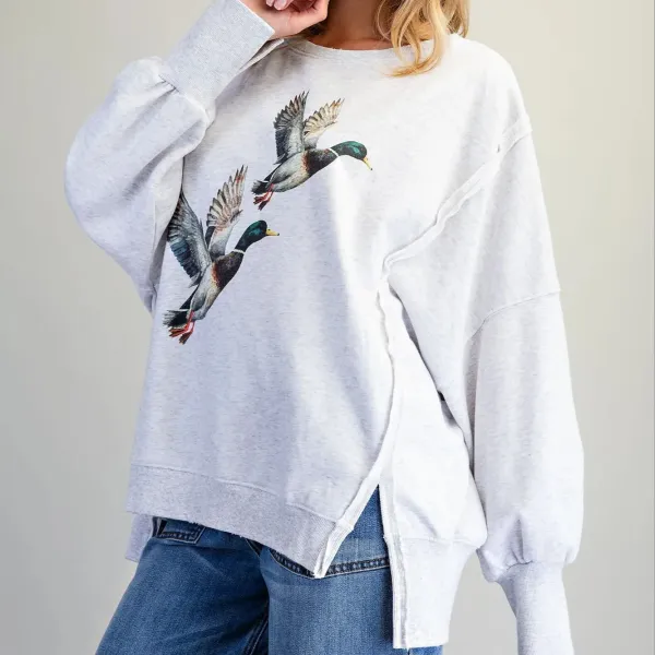 Mallard Print Pullover