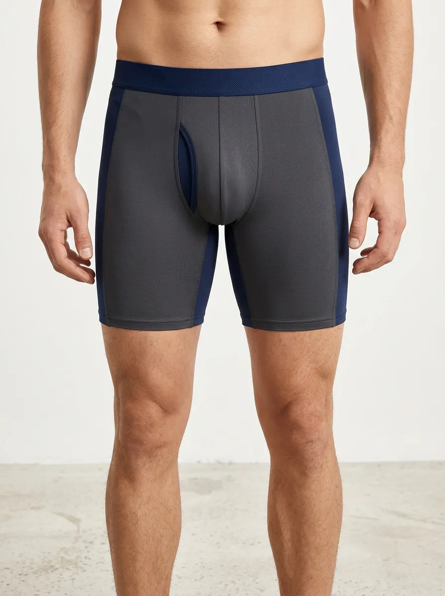 Men's Classic Athletic Performance Colorblock Boxer Briefs