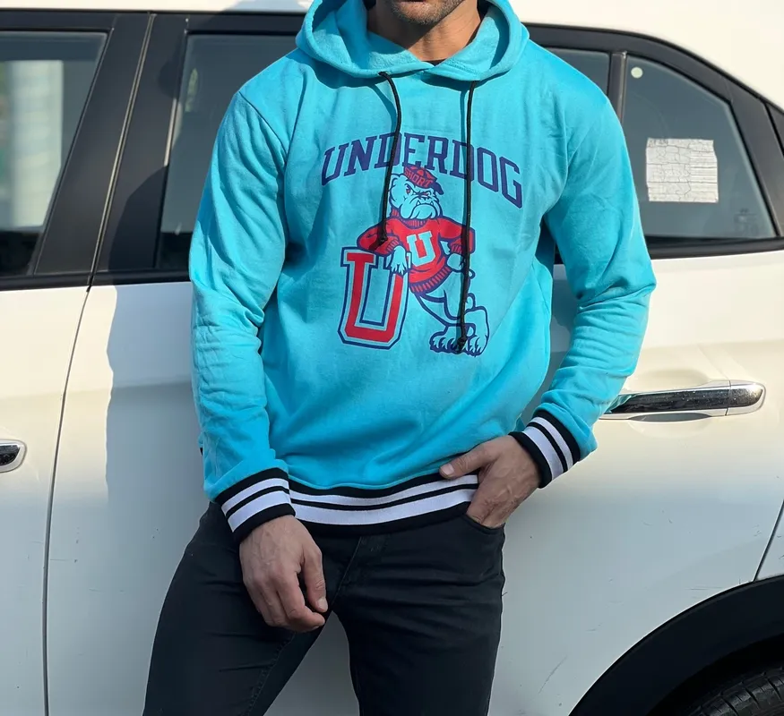 Sky Blue Fleece Hoodie