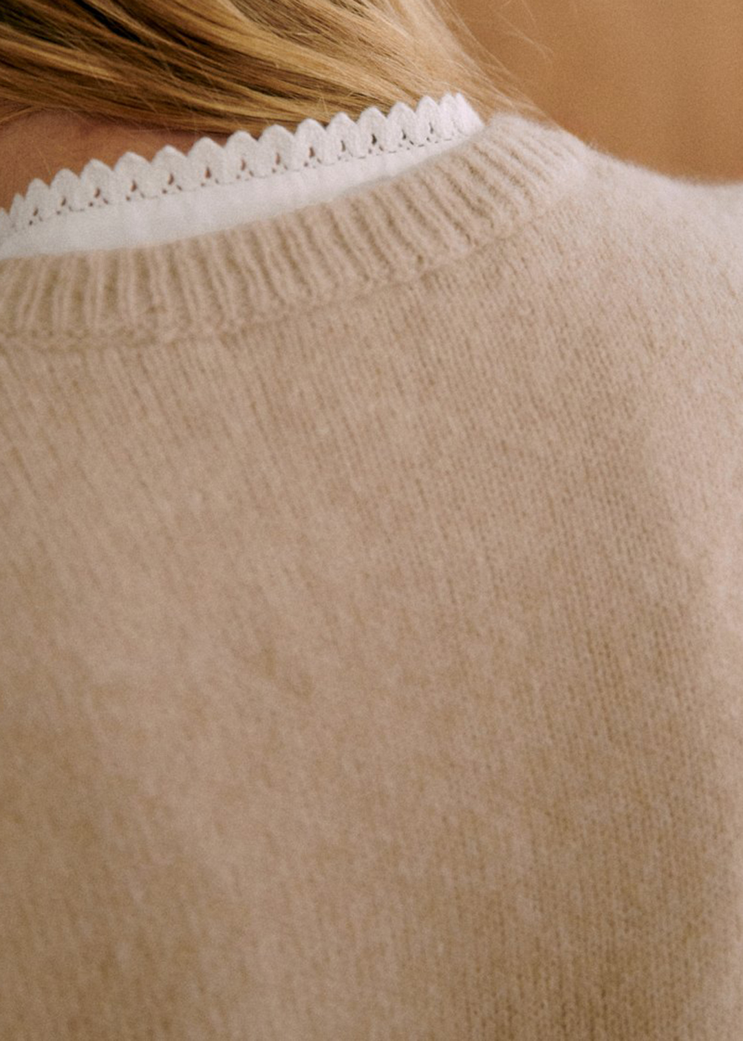 Solid Wool Cardigan Jacket