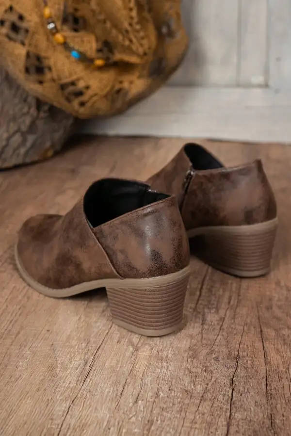 Faux Suede Casual Ankle Boots