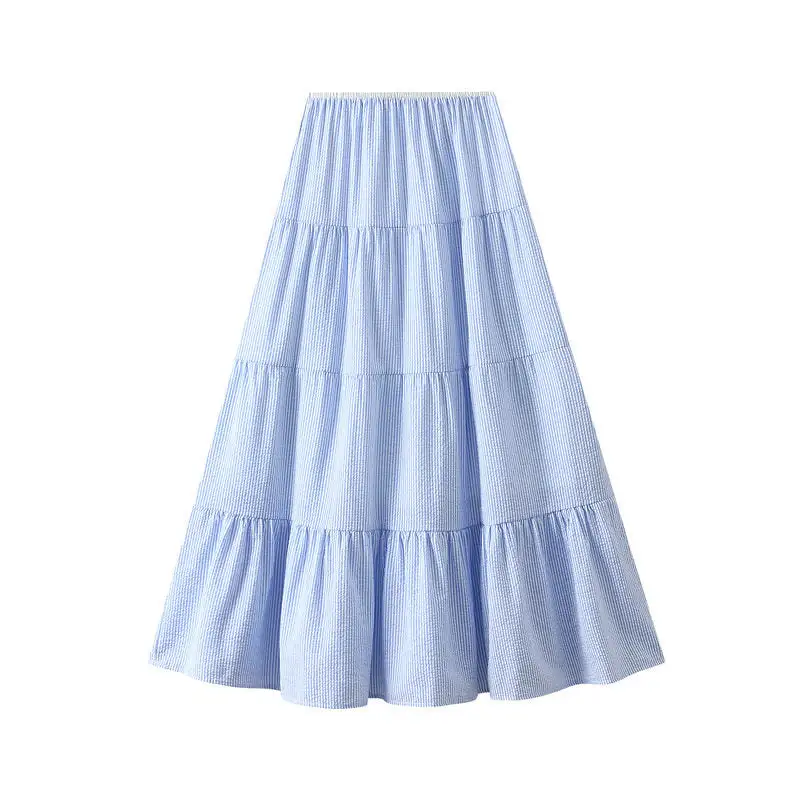 Comfort High Waist A-Line Midi Skirt