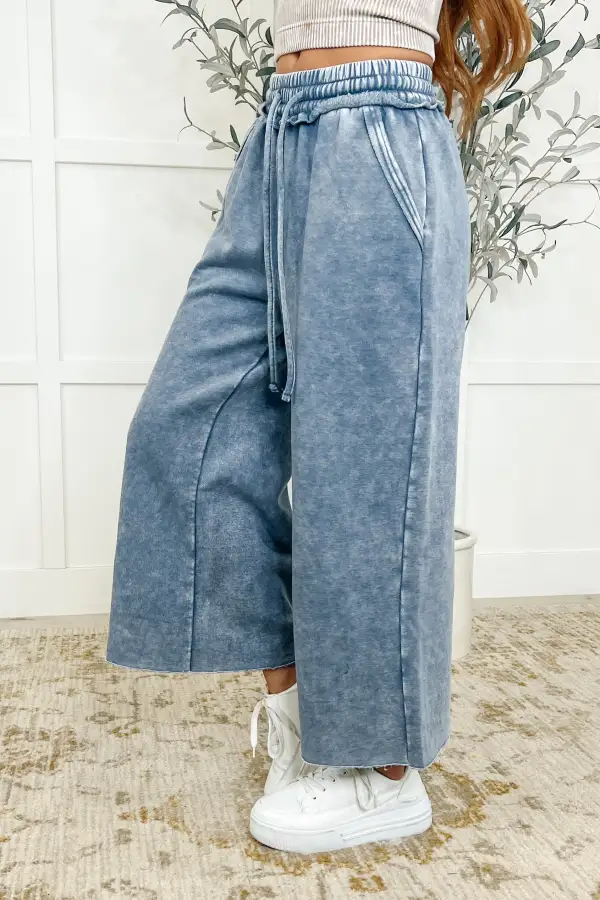 In Or Out Wide Leg Cropped Pants