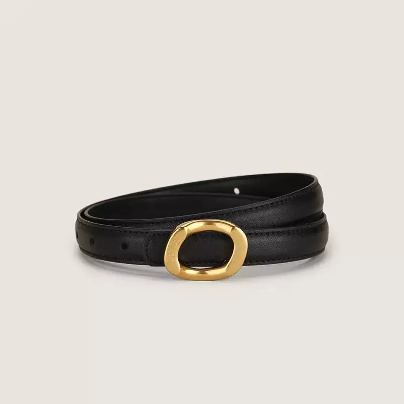 Soft Buckle Leather Belt