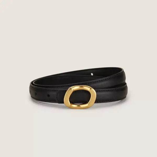 Soft Buckle Leather Belt