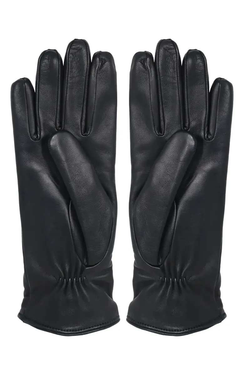 Zippered Cashmere-Lined Leather Gloves