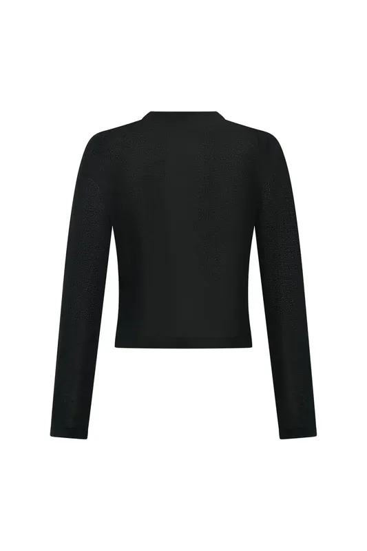 Black Knit Cardigan