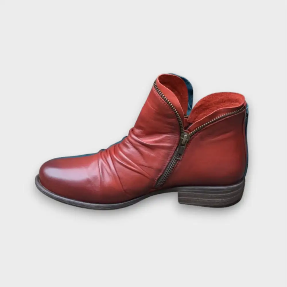 Leather Supportive Ankle Boots