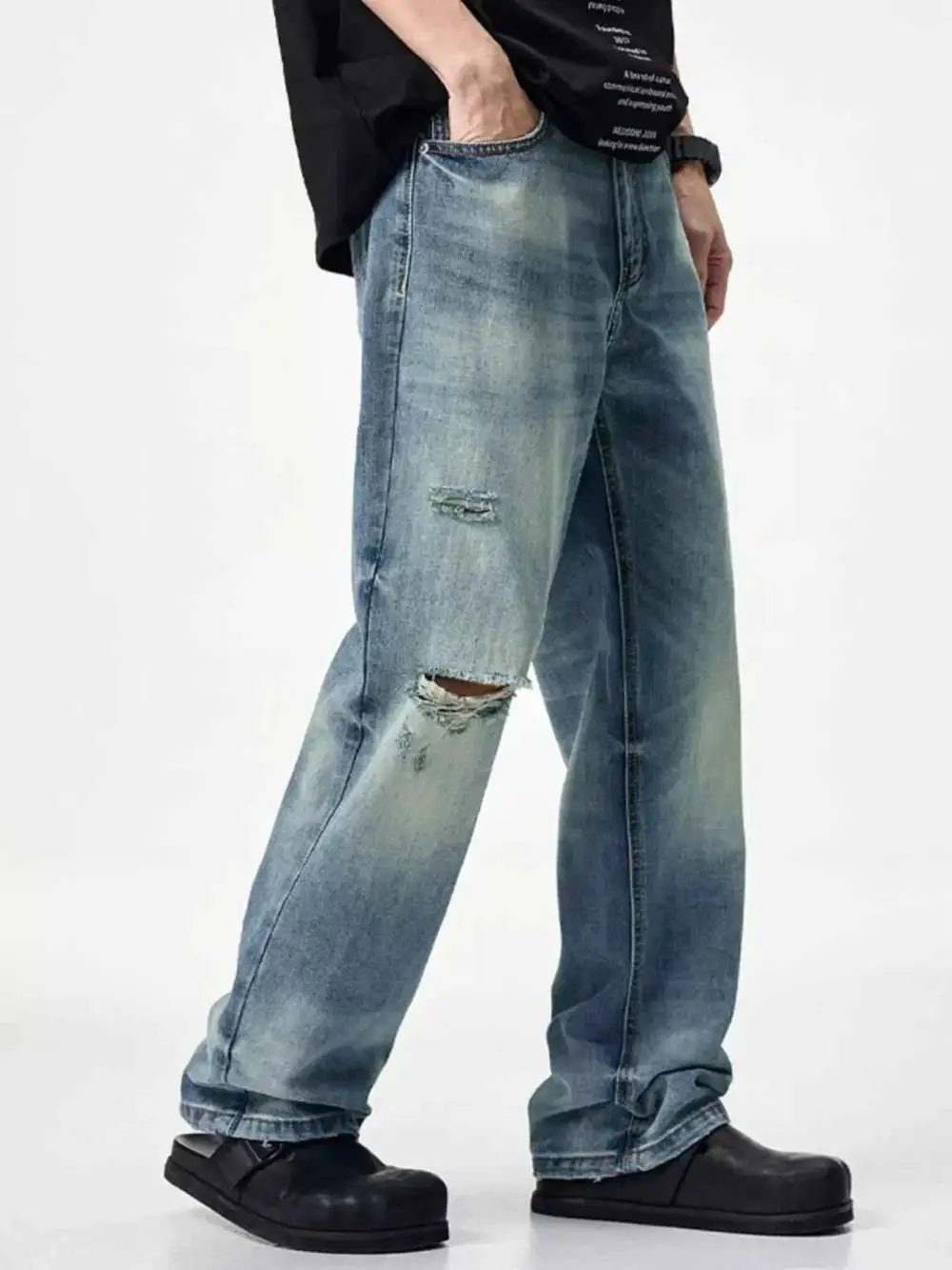 Everyday Distressed Relaxed Fit Jeans