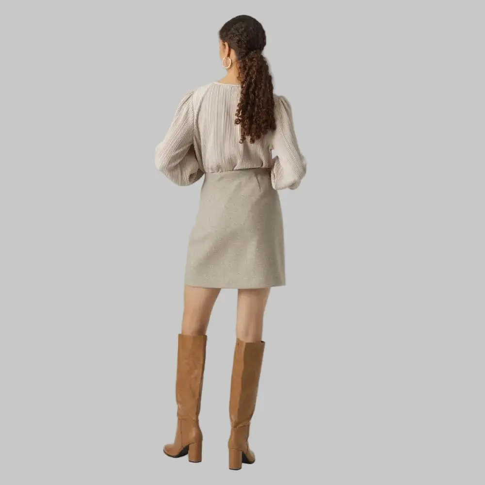 Elastic Waist Pocket Mini Skirt