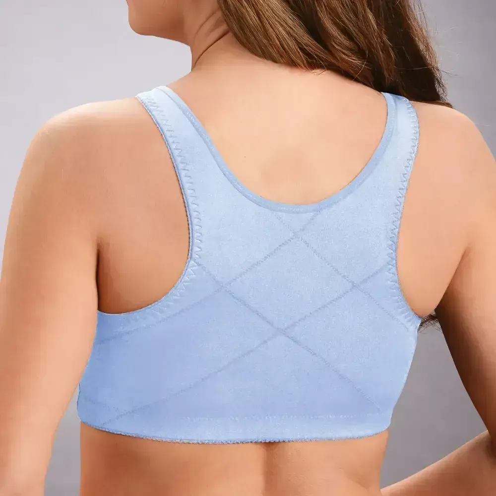 Front hooks, stretch-lace, super-lift, and posture correction �C ALL IN ONE BRA!