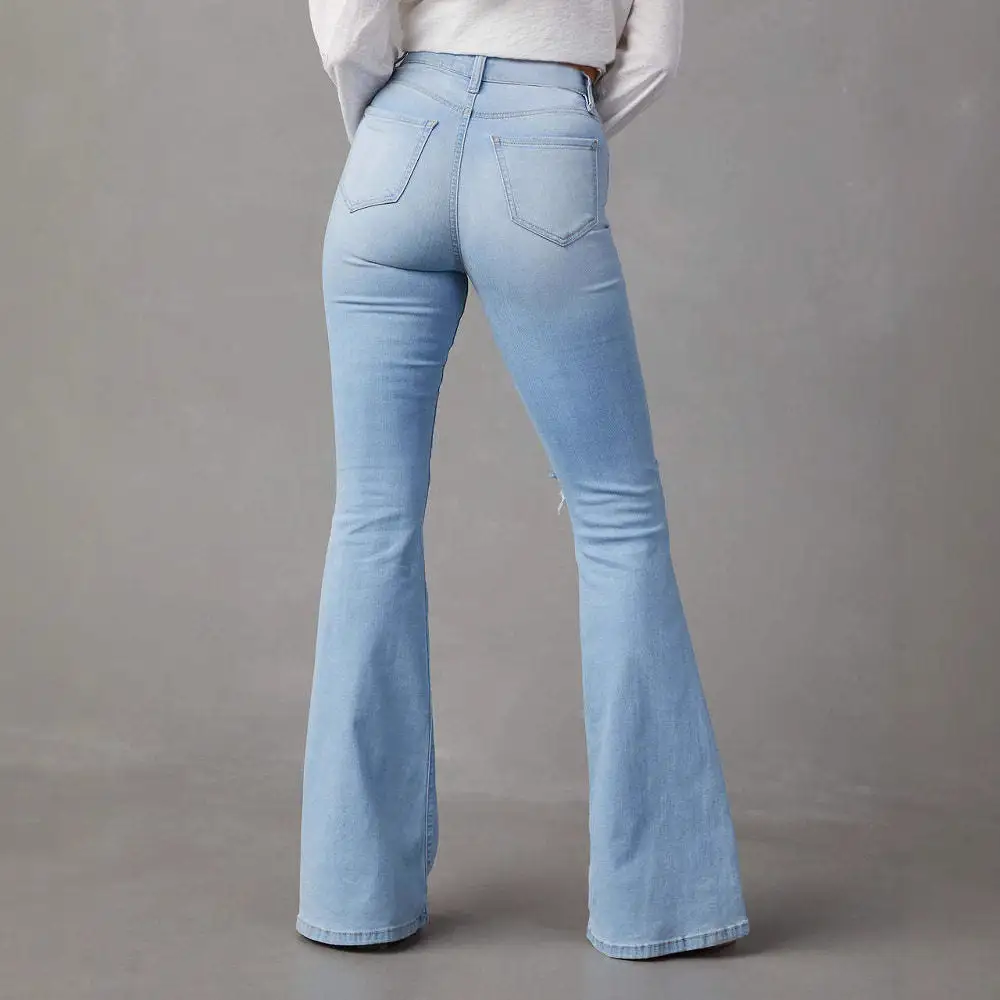 Women's High Waist Flared Jeans