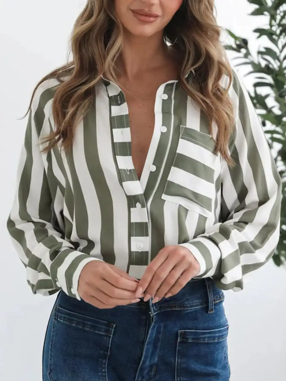 Striped Button Down Shirt