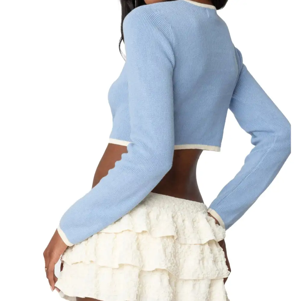 Tie Up Crop Cardigan