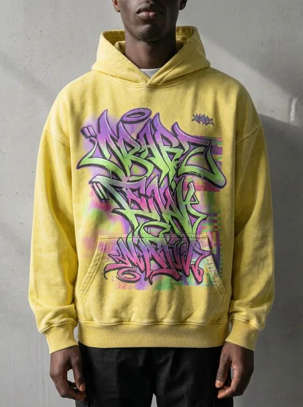 Unisex Contemporary Streetwear Graffiti Hoodie