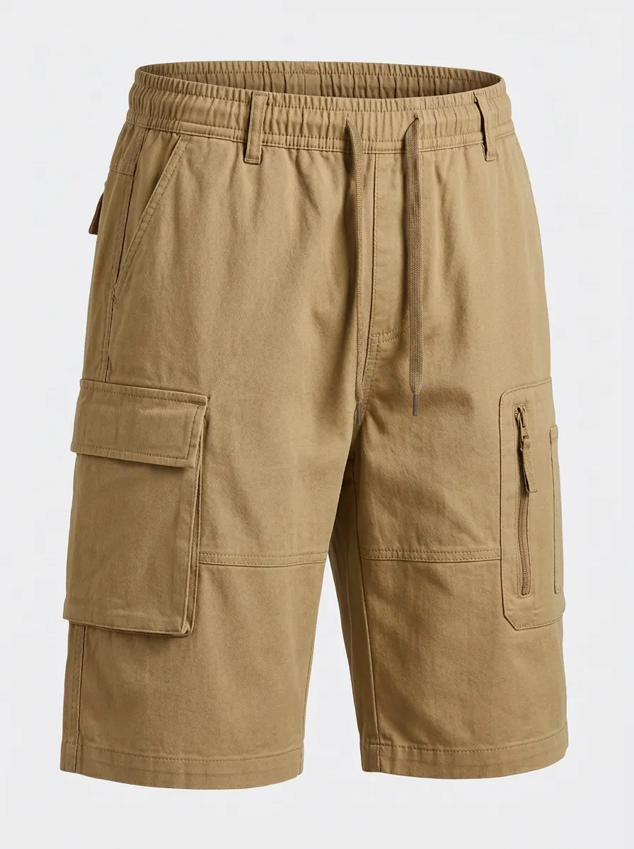Tactical-Inspired Multi-Pocket Casual Cargo Shorts