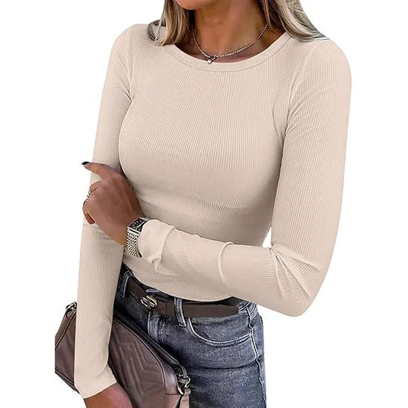 Women's Ribbed Long Sleeve Top