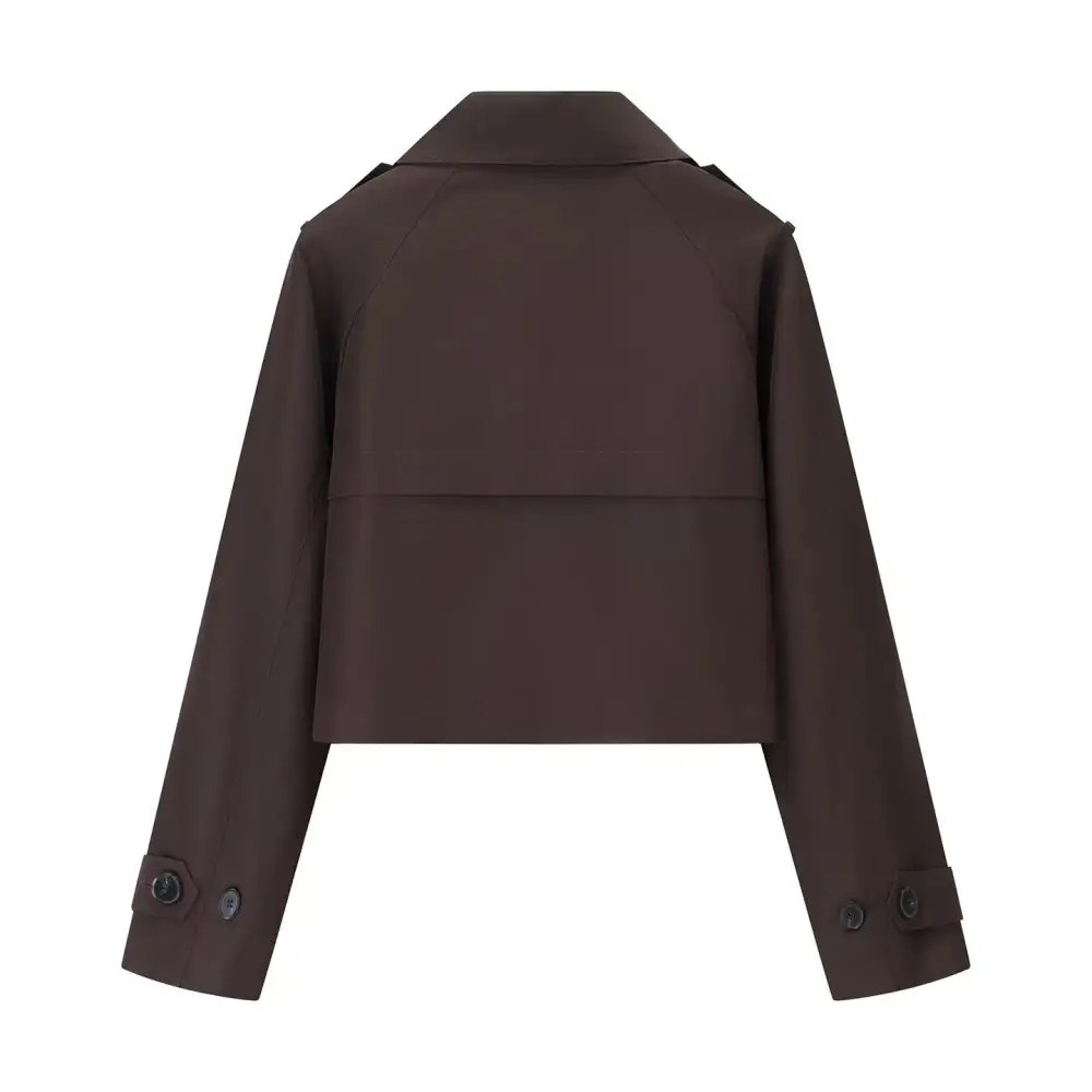 Tailored Lapel Collar Trench Coat