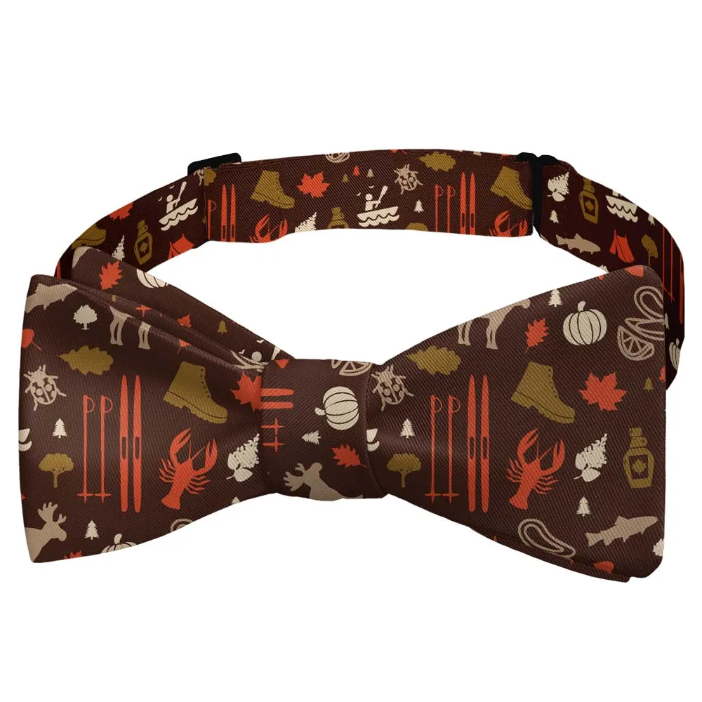 Hiking Heritage Motif Bow Tie