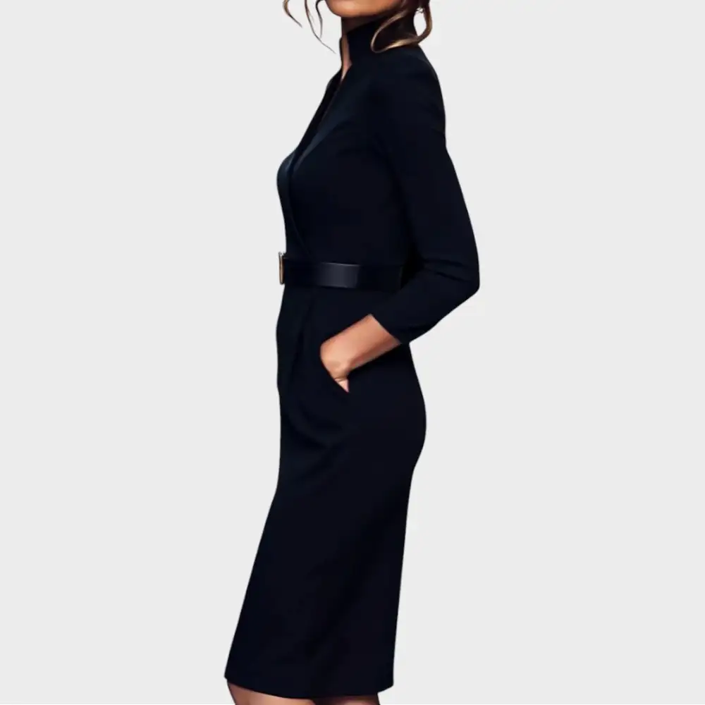 Relaxed Belted Everyday Midi Dress