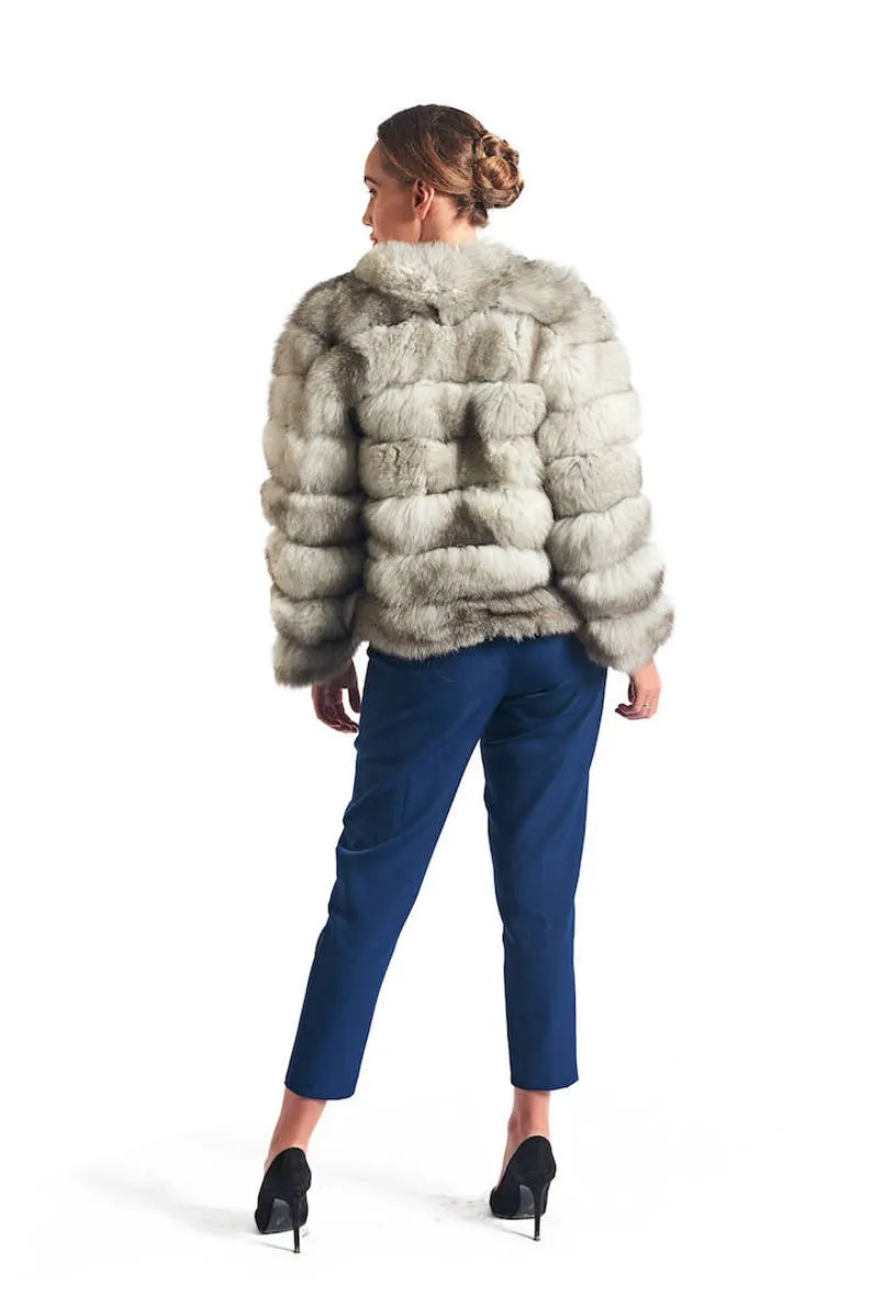 Blue Fox Fur Coat Women’s