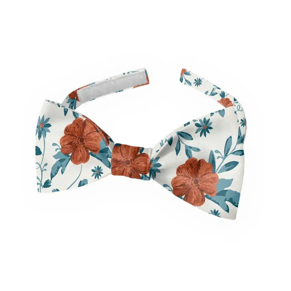 Impatiens Floral Motif Bow Tie