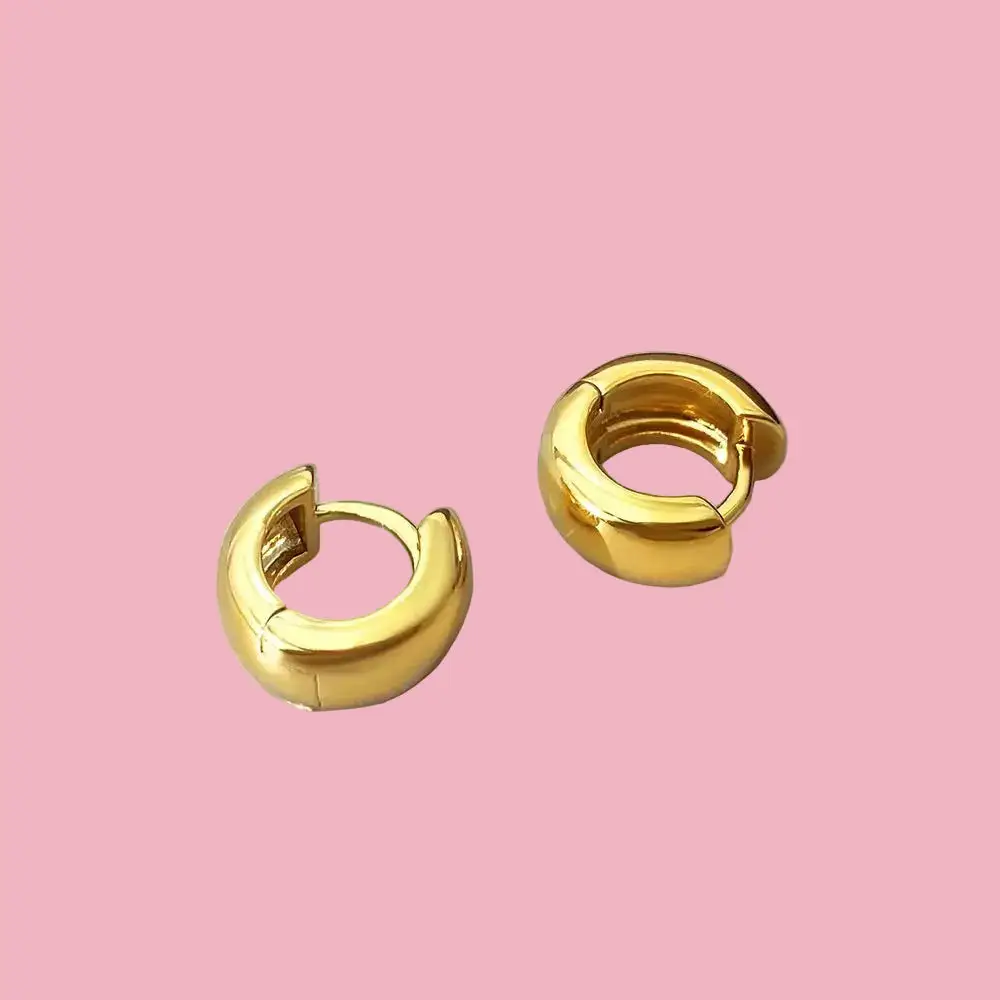 Mini Hoop Earrings Chunky
