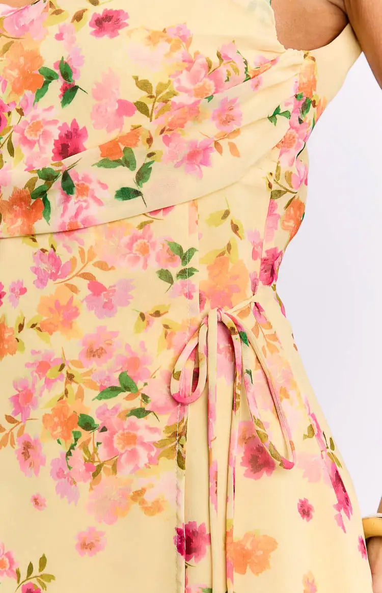 Floral Wrap Bloom Mini Dress