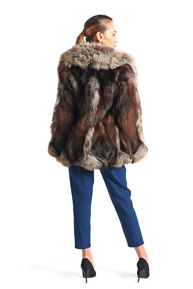 Crystal Fox Fur Coat
