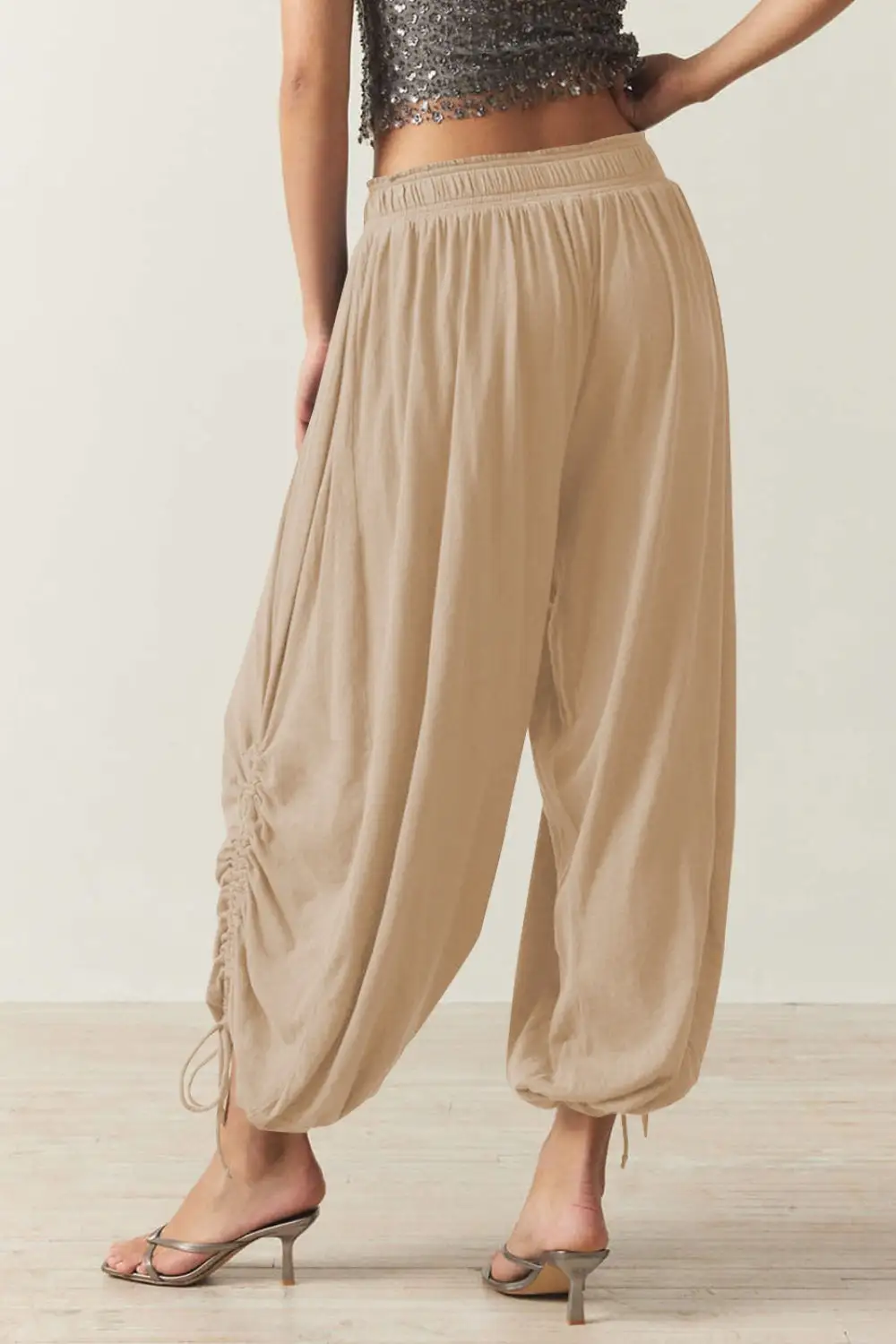 Everyday Drawstring Ruched Pants