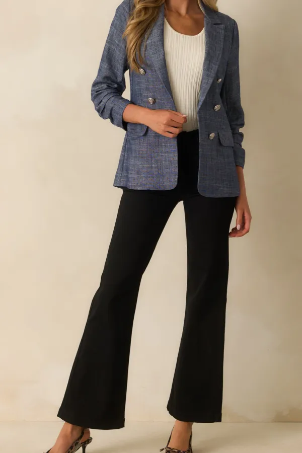 Let You Down Cotton High Waisted Flare Jeans