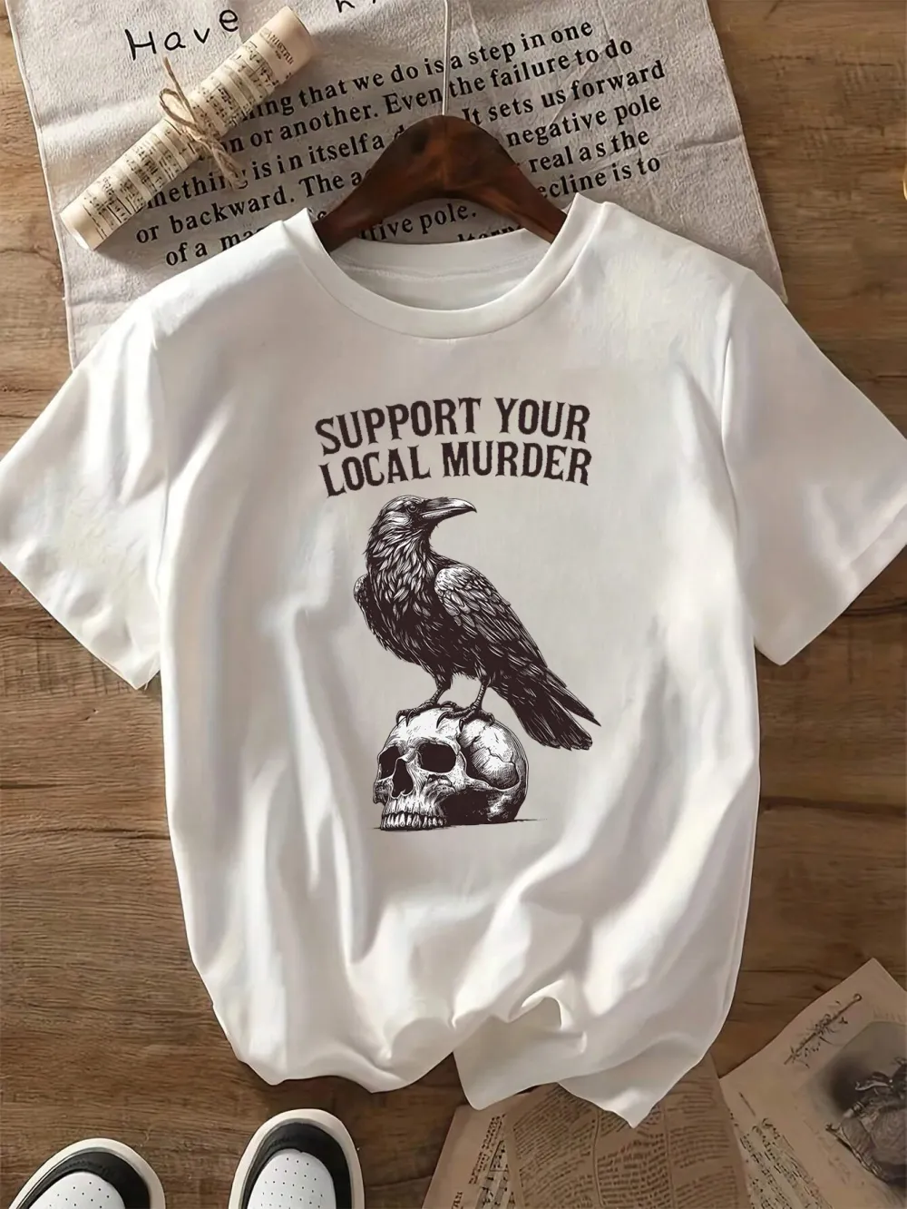 Crows Before Bros  Lady T-Shirts
