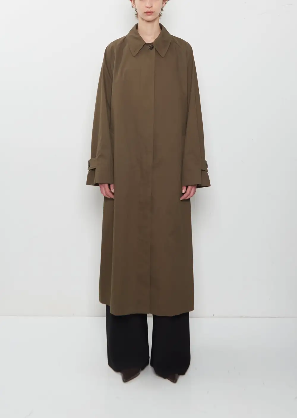 Women's Twill Trench Longline Coat
