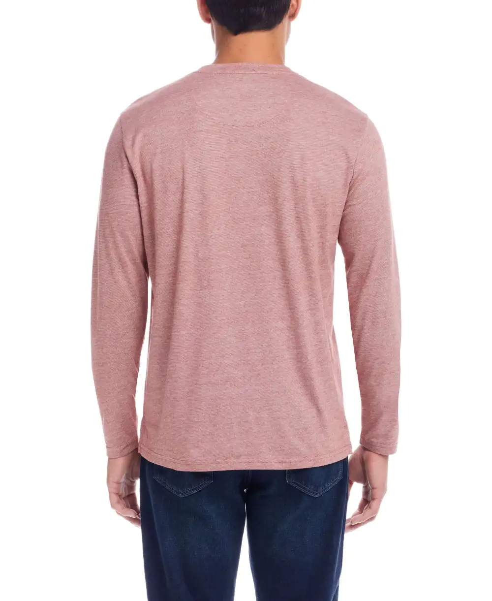 Men's Striped Henley T-Shirt