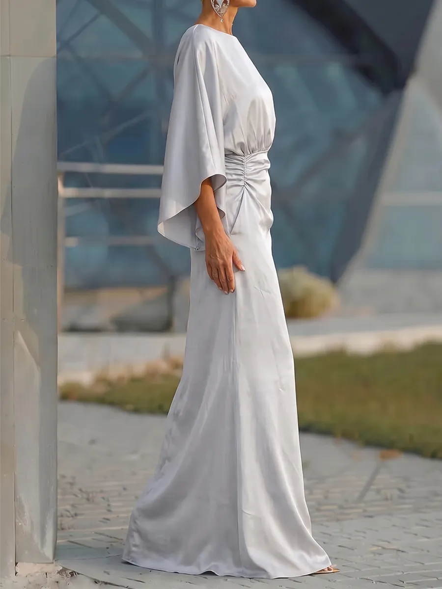 Mermaid Neck Maxi Dress