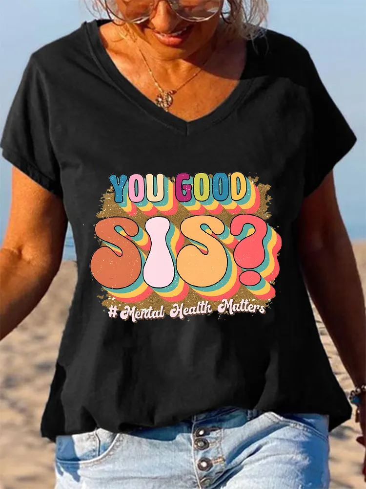 Sisterhood-Themed Short-Sleeved T-Shirts