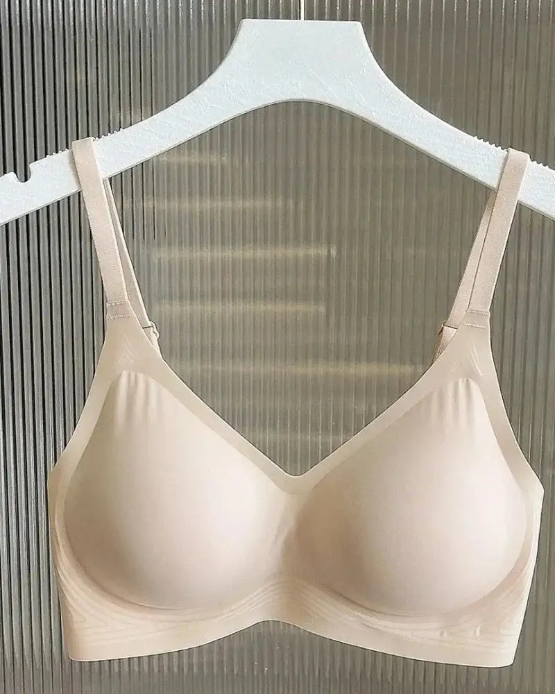 Seamless Soft Cup Bra with Slim Straps