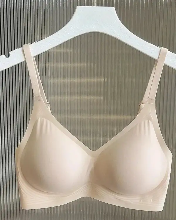 Seamless Soft Cup Bra with Slim Straps