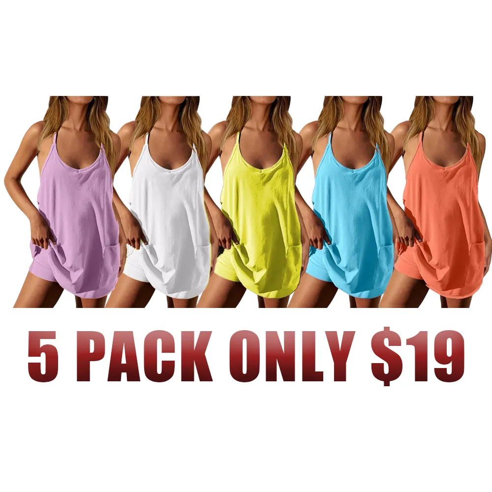 Special Sale❤️Womens Summer Sleeveless Mini Dress V Neck Spaghetti