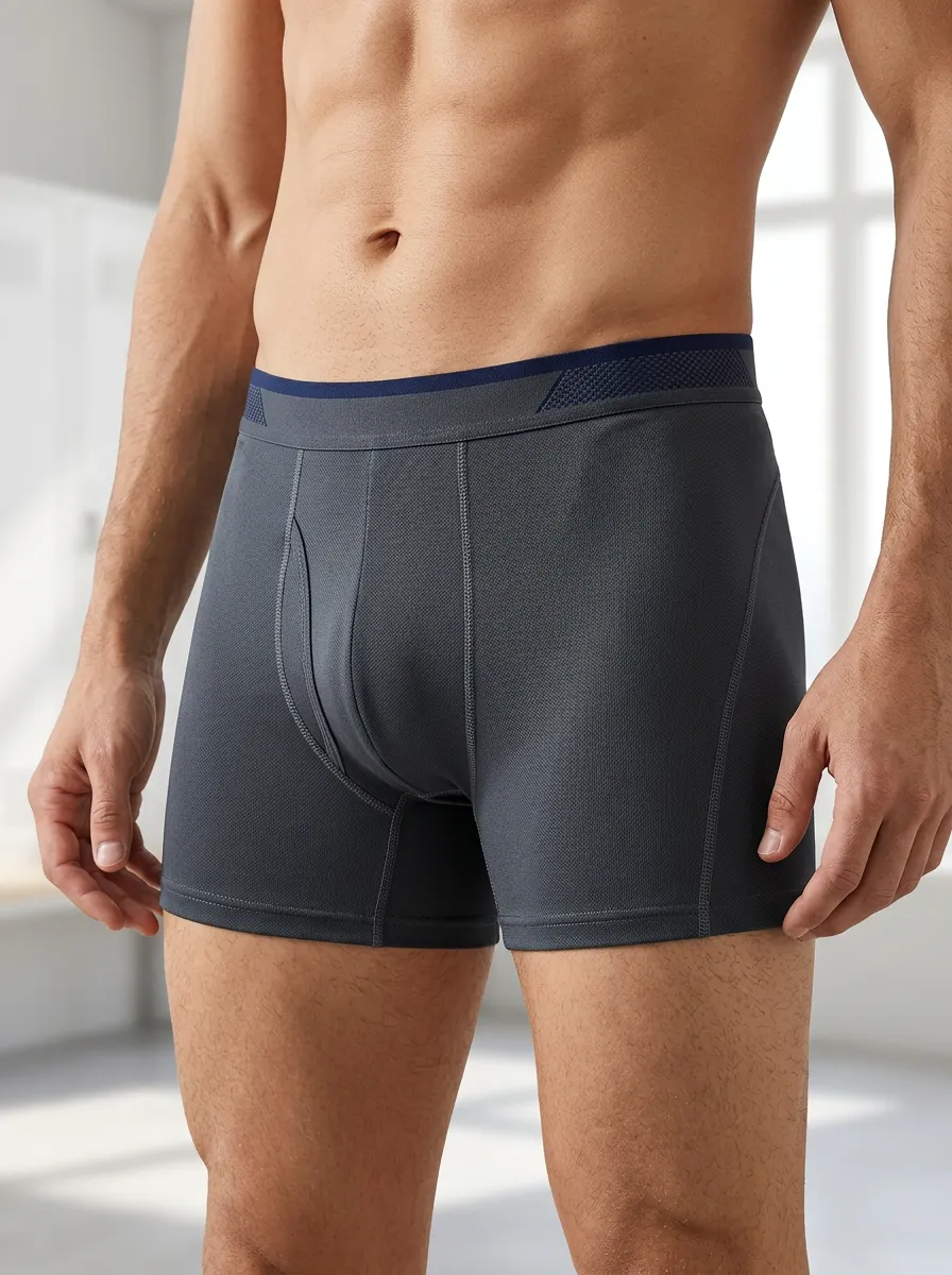 Casual Mesh Performance Athletic Style Men's Boxer Briefs