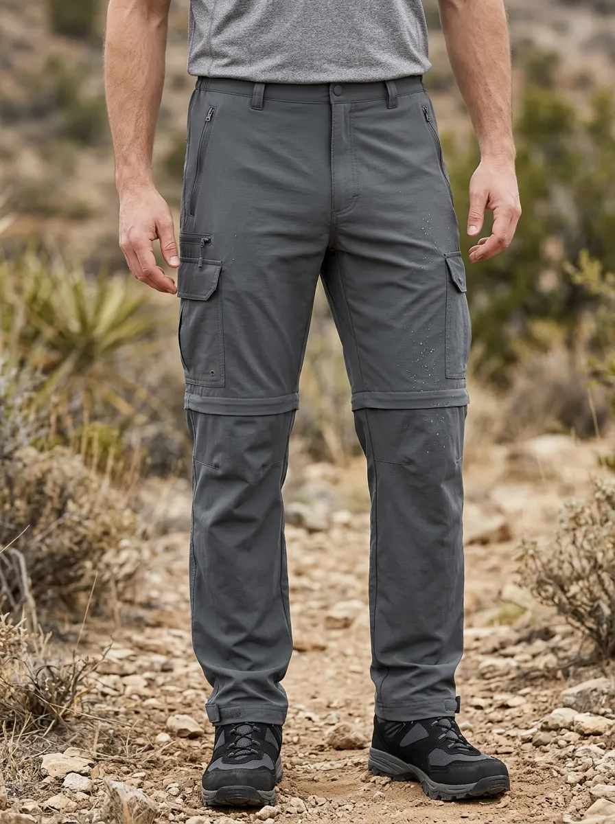 Men's Field Expedition Waterproof Zip-Off Tactical Cargo Pants