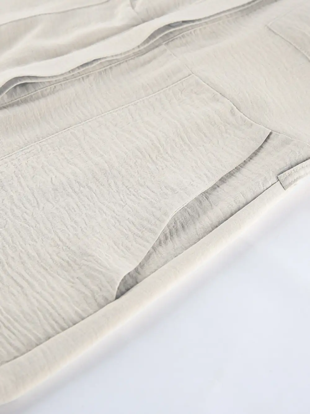 Chest Pocket Short Sleeve Wide Leg Shorts