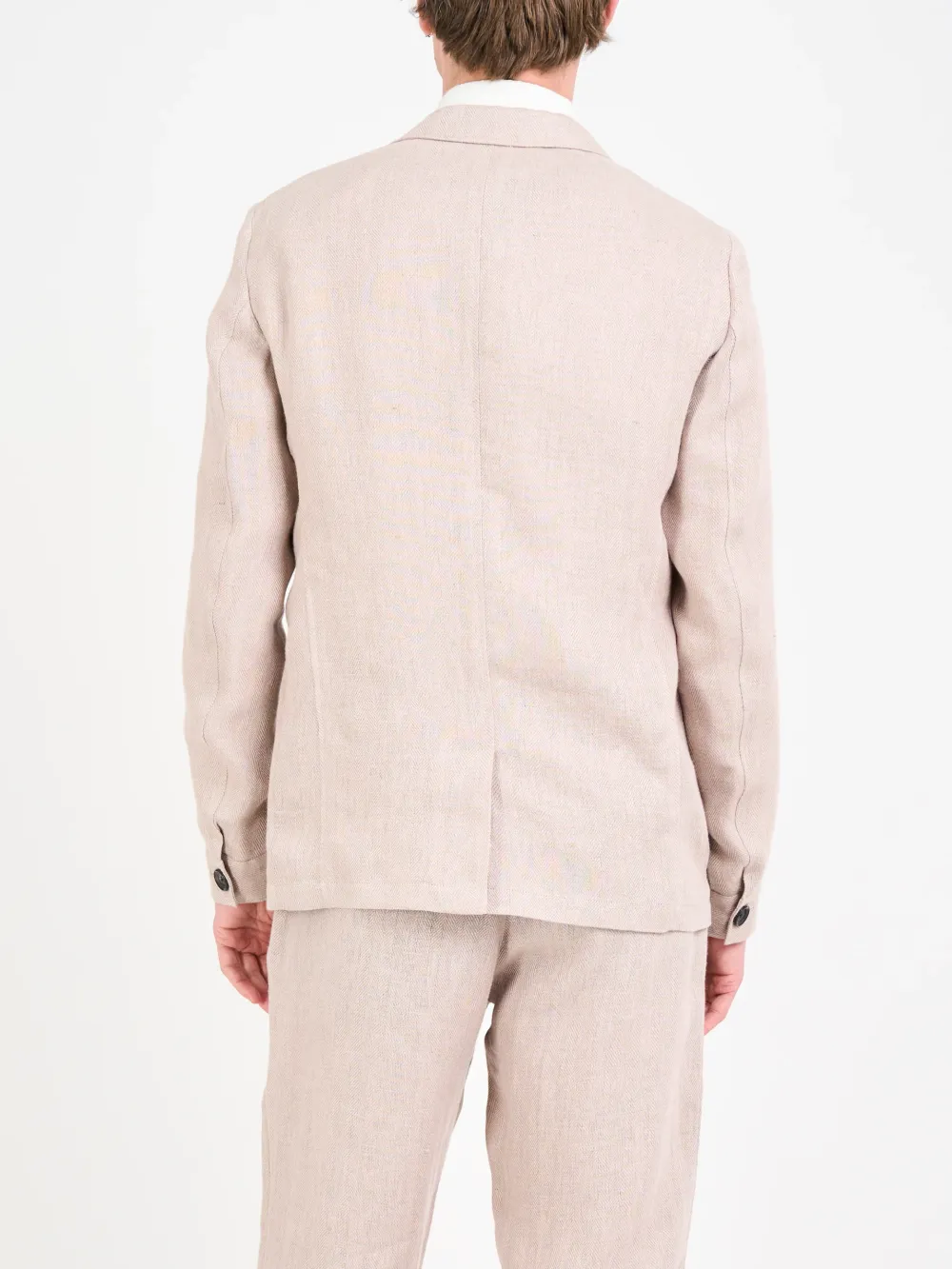 Pink Casual Style Lapel Linen Blazers