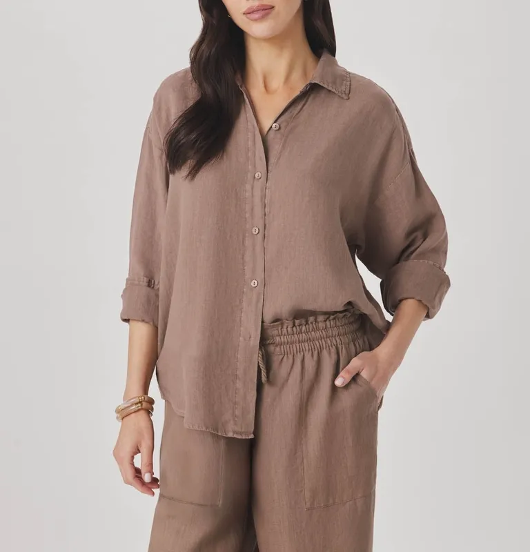 Linen Button Down Top