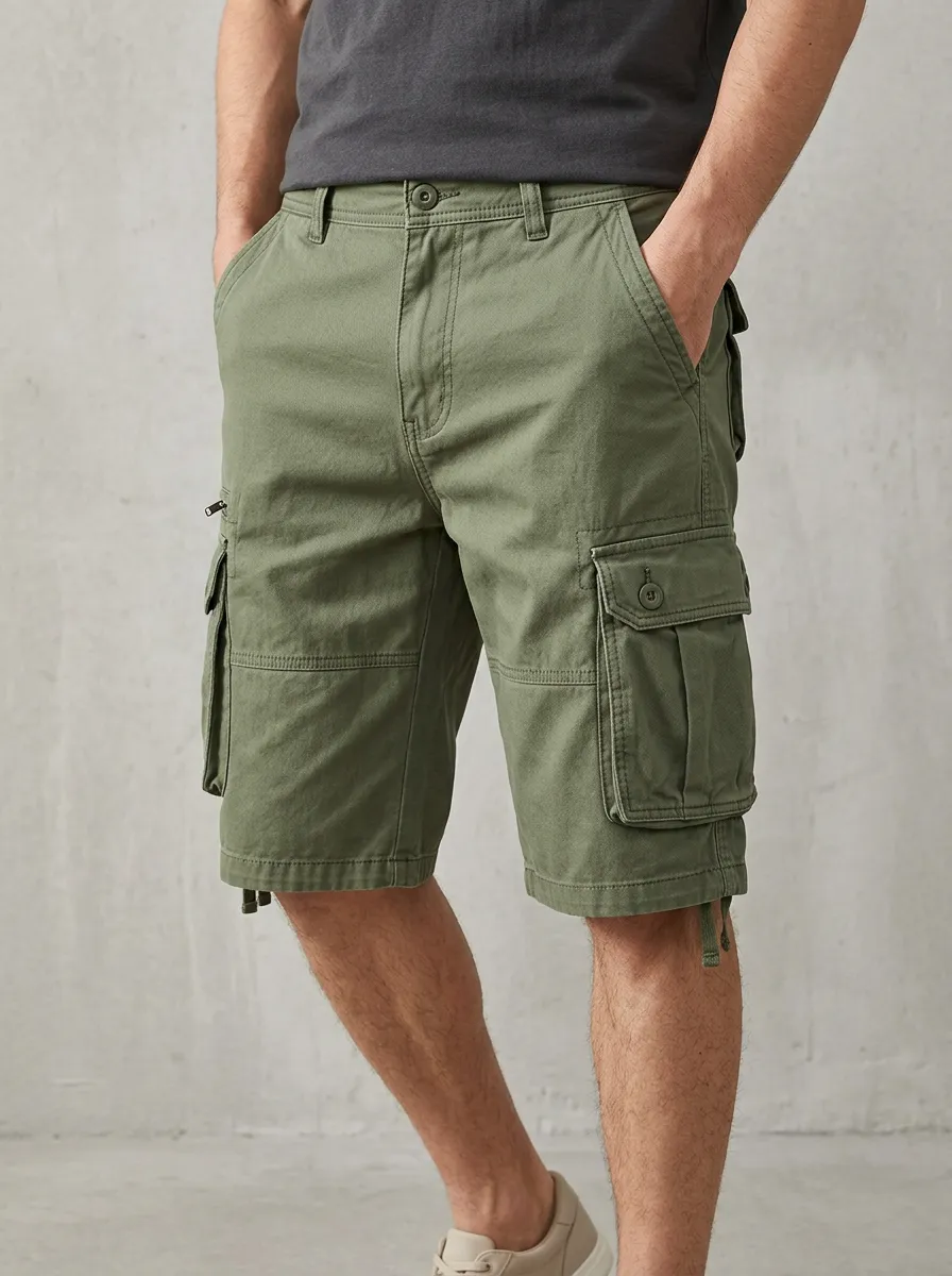 Men's Outdoor Utility Cargo Shorts for Workday Wear